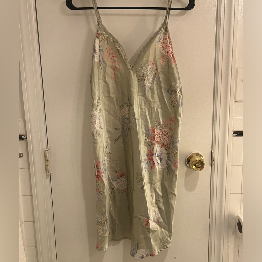Floral Slip Dress with Spaghetti Straps